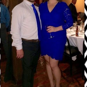 Cobalt Blue Lace Guess Dress XL